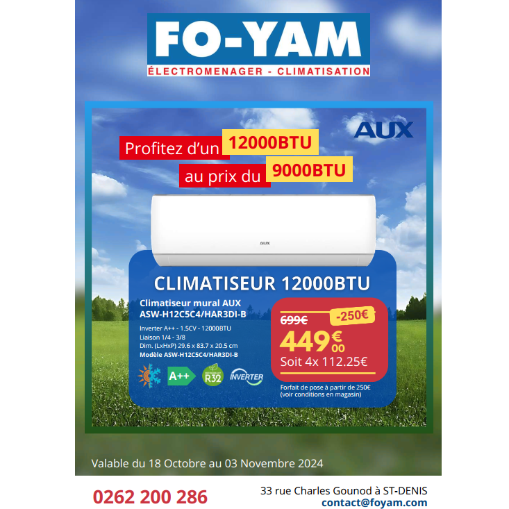 FO-YAM Electroménager-Climatisation